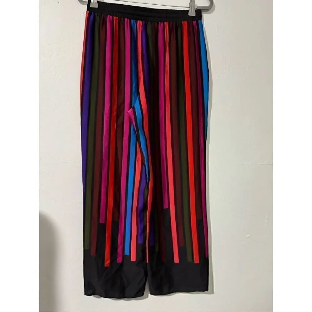Trina Turk colorful long striped pants S